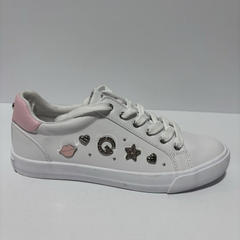 Guess Women’s Garden White Lace-Up Sneakers, Size 8.5 M